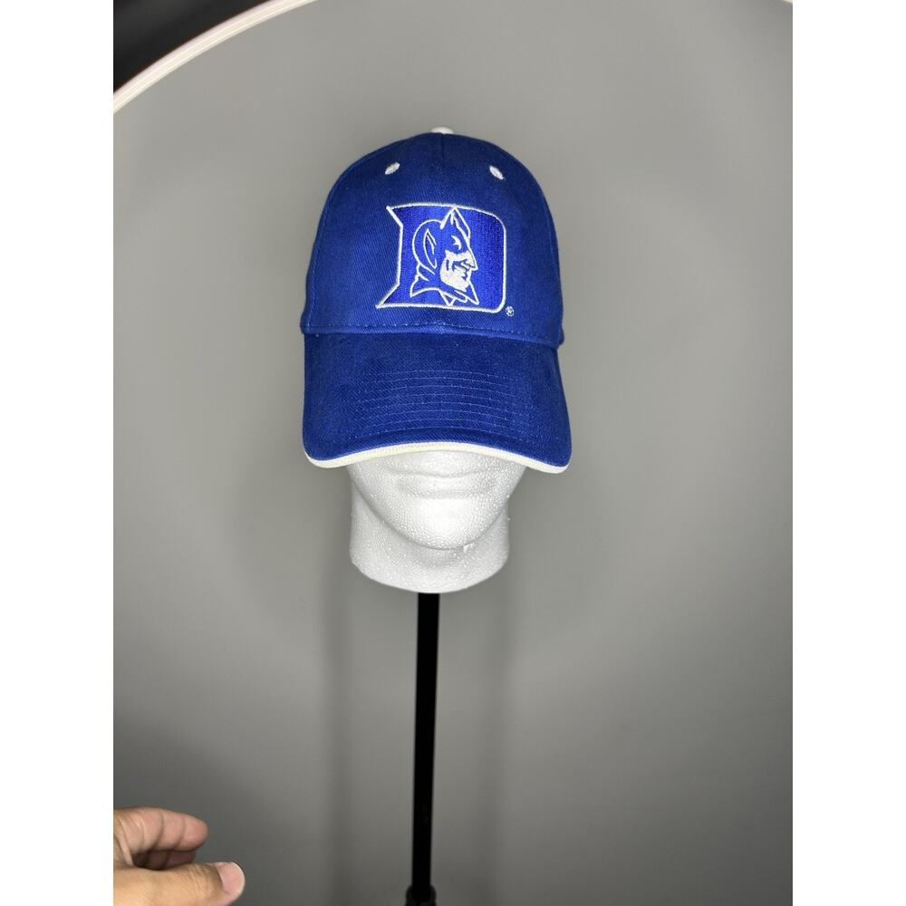 Vintage Duke Blue Devils Hat Cap Snapback Blue 90s Y2K Embroidered